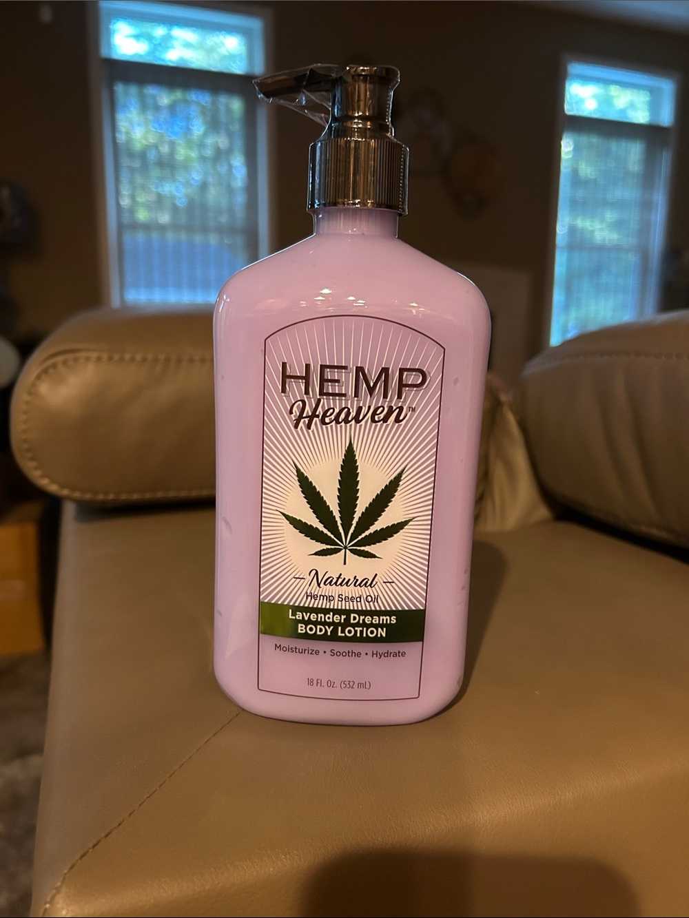 Hemp Heaven Lavender Dreams 18 Fl Oz Natural Hemp Seed Oil Lotion Unopened
